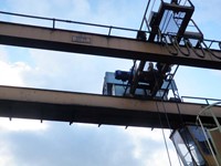 Loading overhead crane double girder DEMAG 5 t , 12980 mm